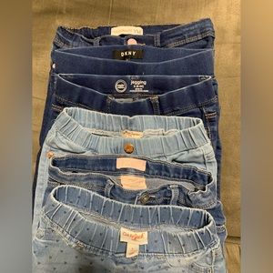 6 pair of girls jeans size 6/ 6x.